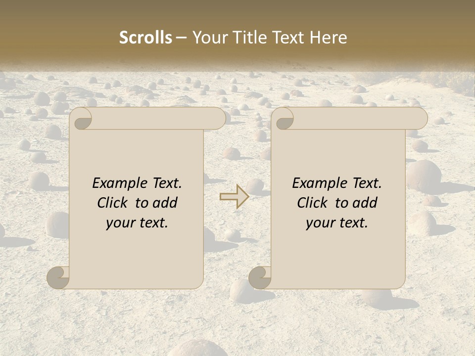 Sphere Stone Ball PowerPoint Template