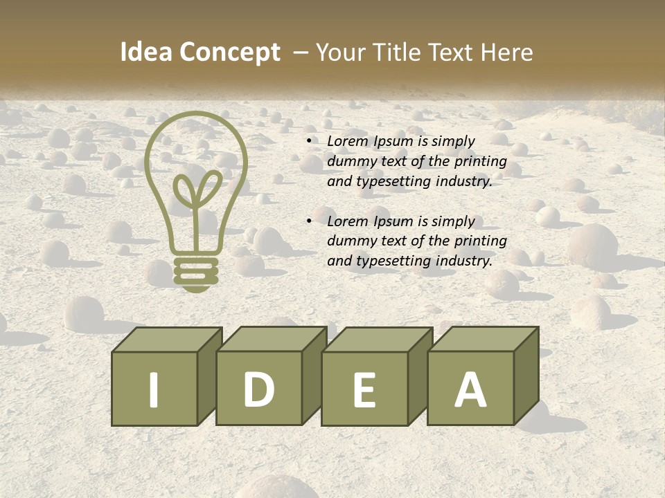 Sphere Stone Ball PowerPoint Template