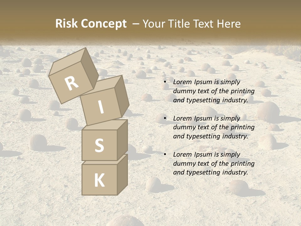 Sphere Stone Ball PowerPoint Template