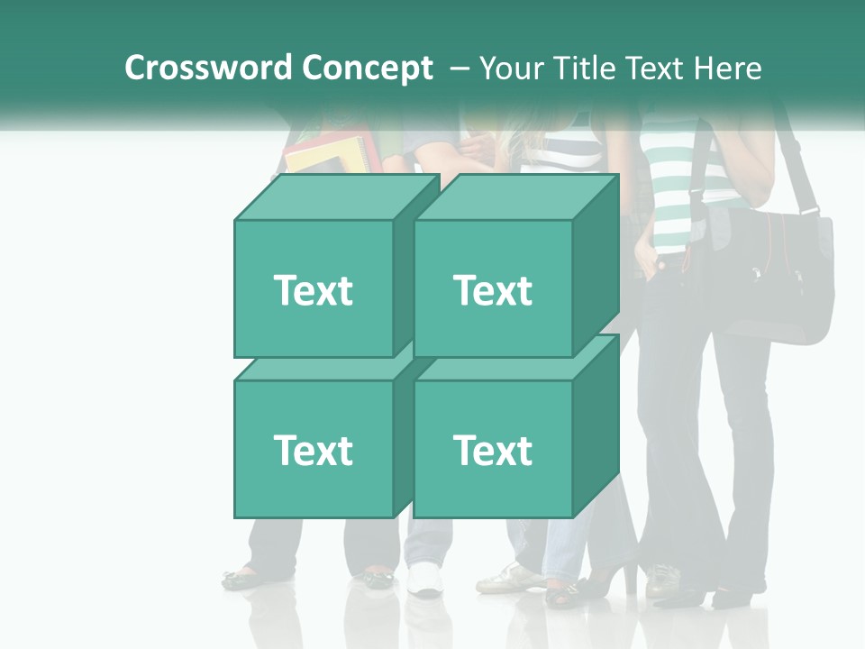School Woman Book PowerPoint Template