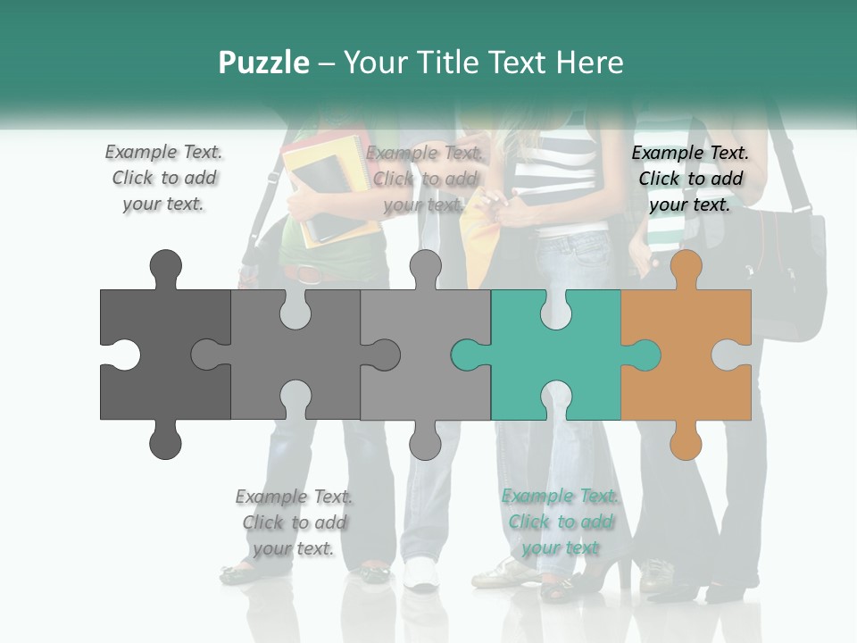 School Woman Book PowerPoint Template