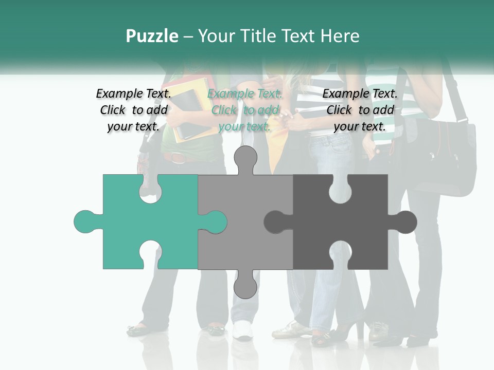 School Woman Book PowerPoint Template