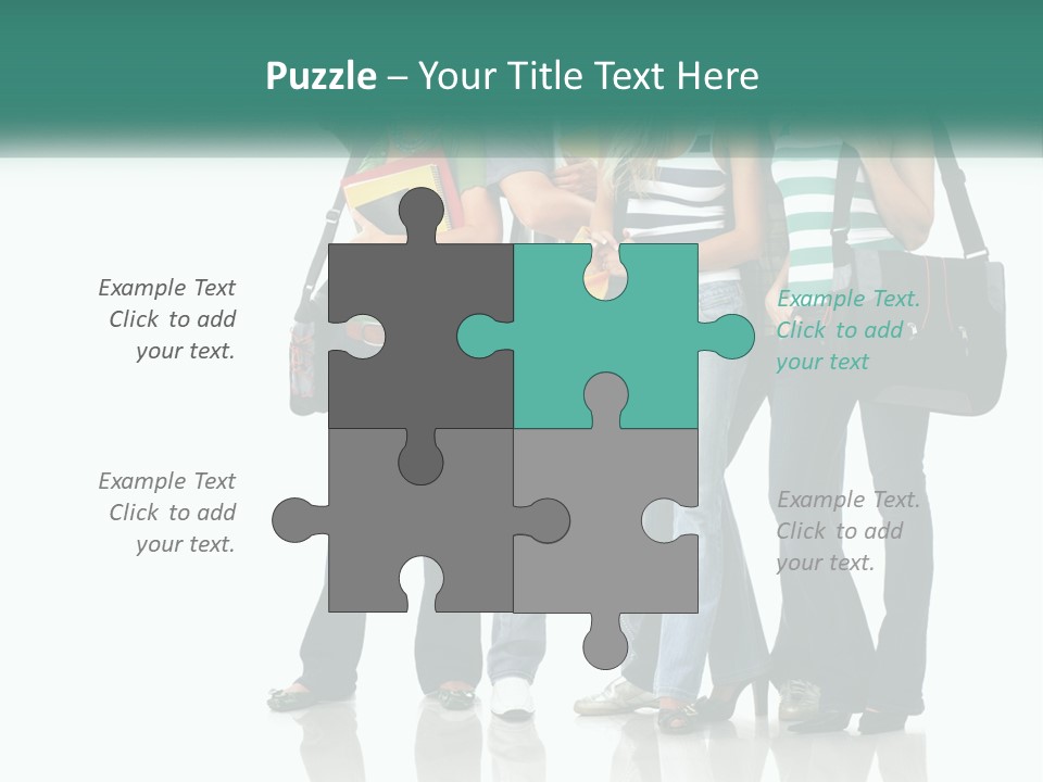 School Woman Book PowerPoint Template