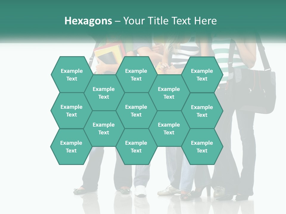School Woman Book PowerPoint Template