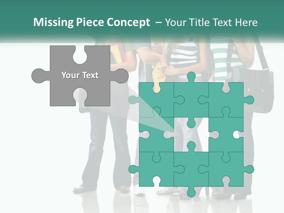 School Woman Book PowerPoint Template