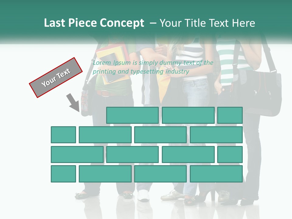 School Woman Book PowerPoint Template