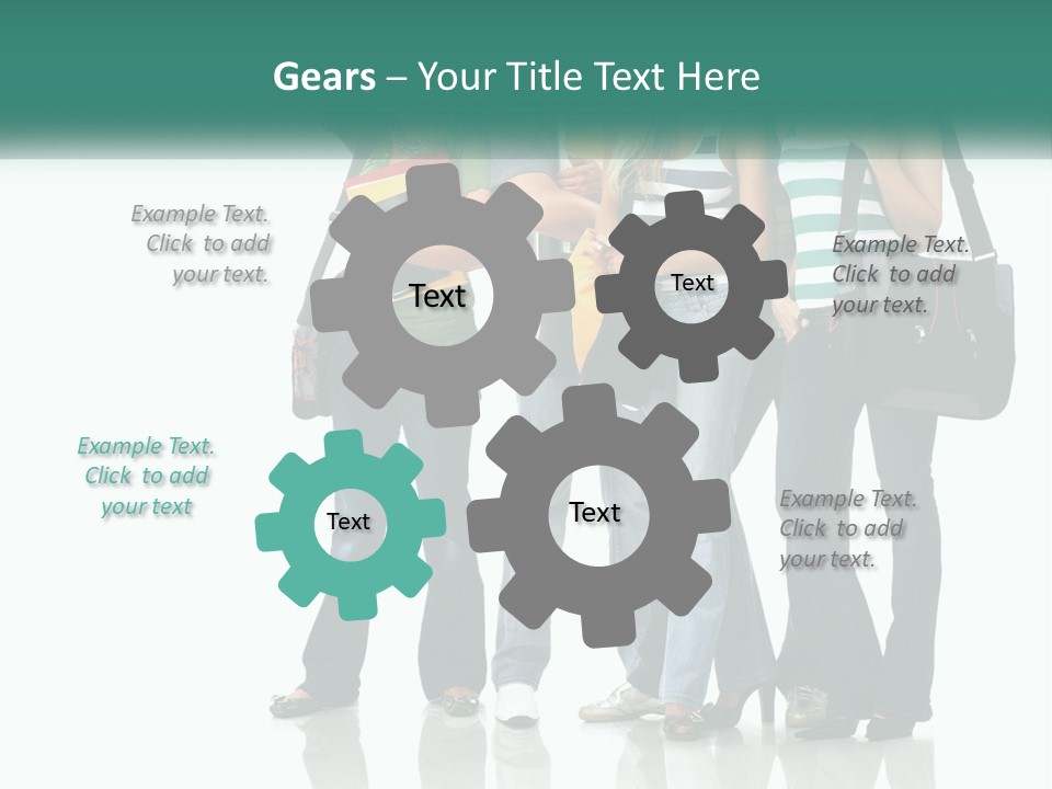 School Woman Book PowerPoint Template