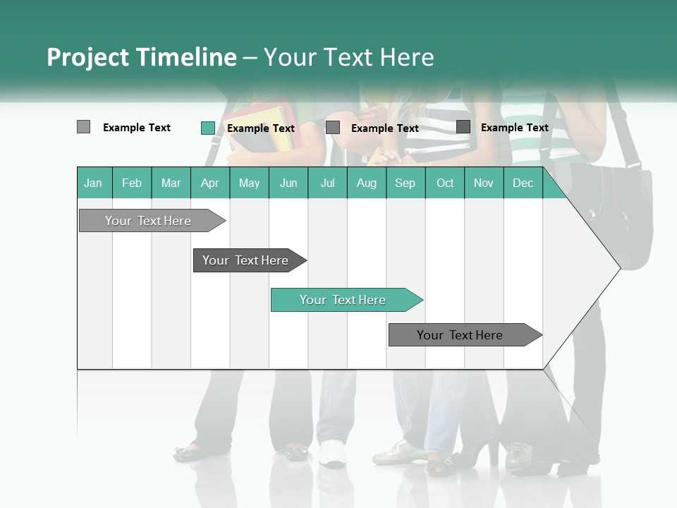 School Woman Book PowerPoint Template