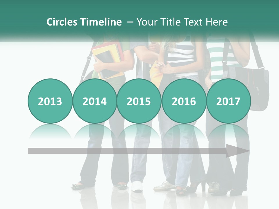 School Woman Book PowerPoint Template