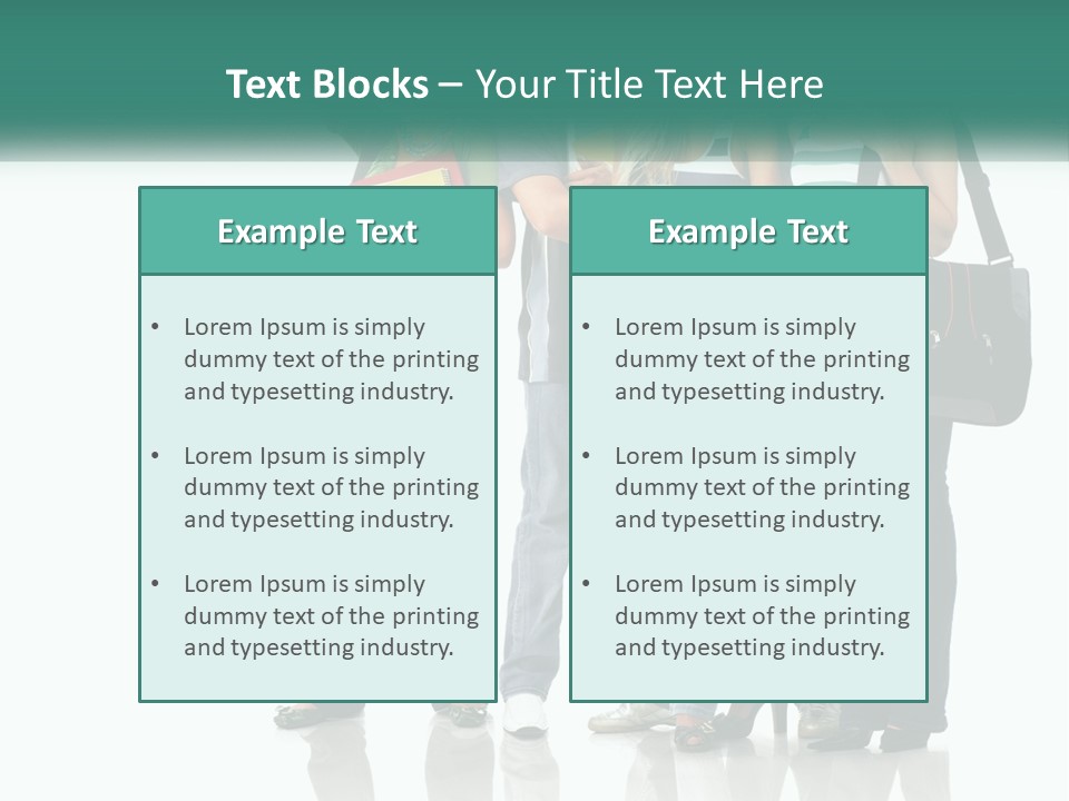 School Woman Book PowerPoint Template