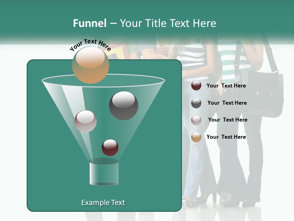 School Woman Book PowerPoint Template