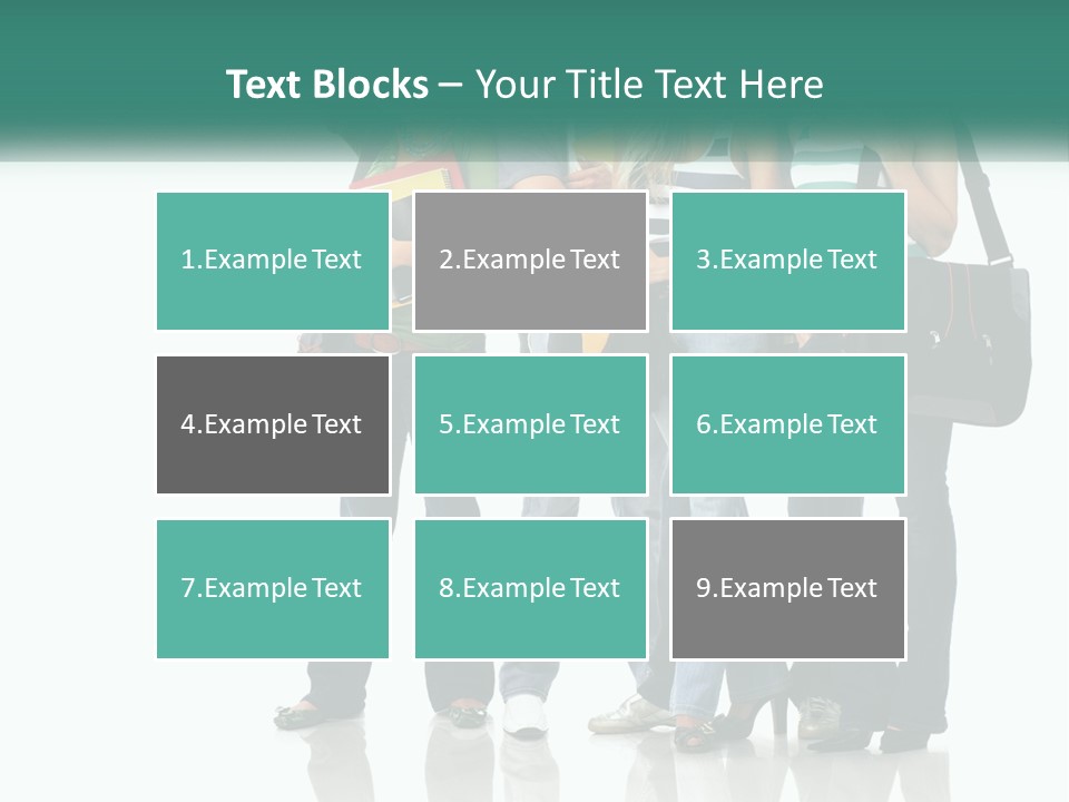 School Woman Book PowerPoint Template