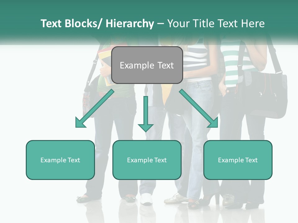 School Woman Book PowerPoint Template