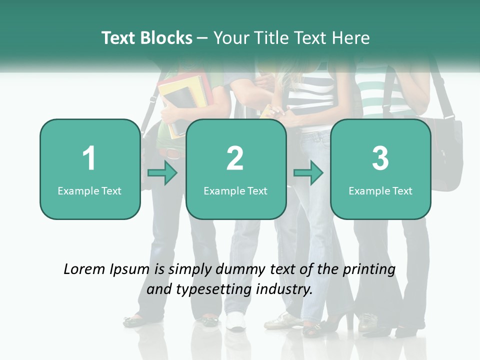 School Woman Book PowerPoint Template