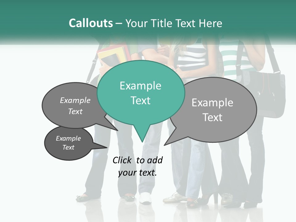 School Woman Book PowerPoint Template