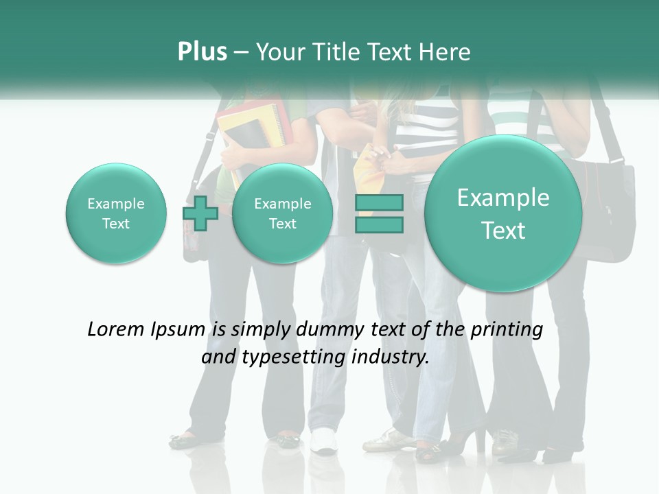 School Woman Book PowerPoint Template