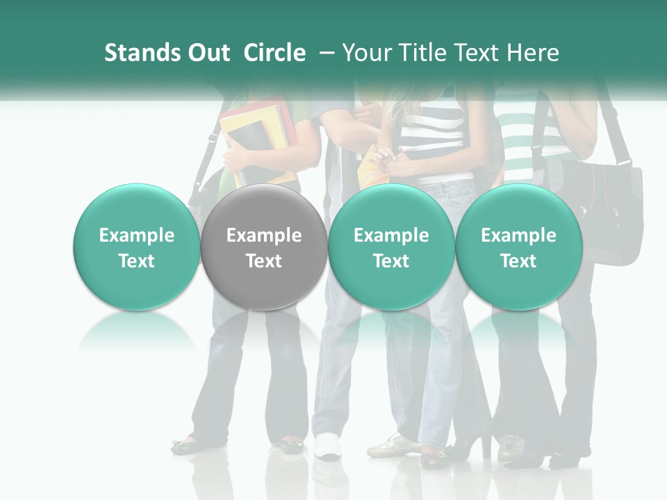 School Woman Book PowerPoint Template