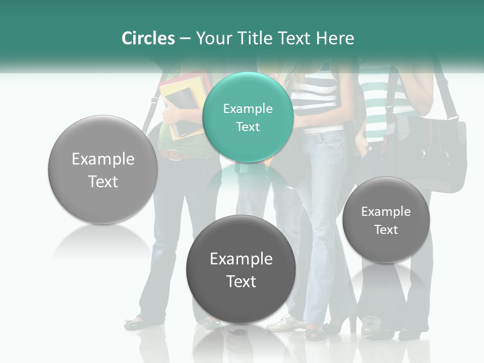School Woman Book PowerPoint Template