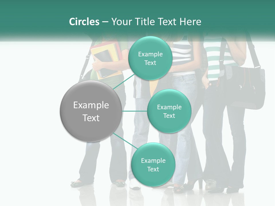 School Woman Book PowerPoint Template