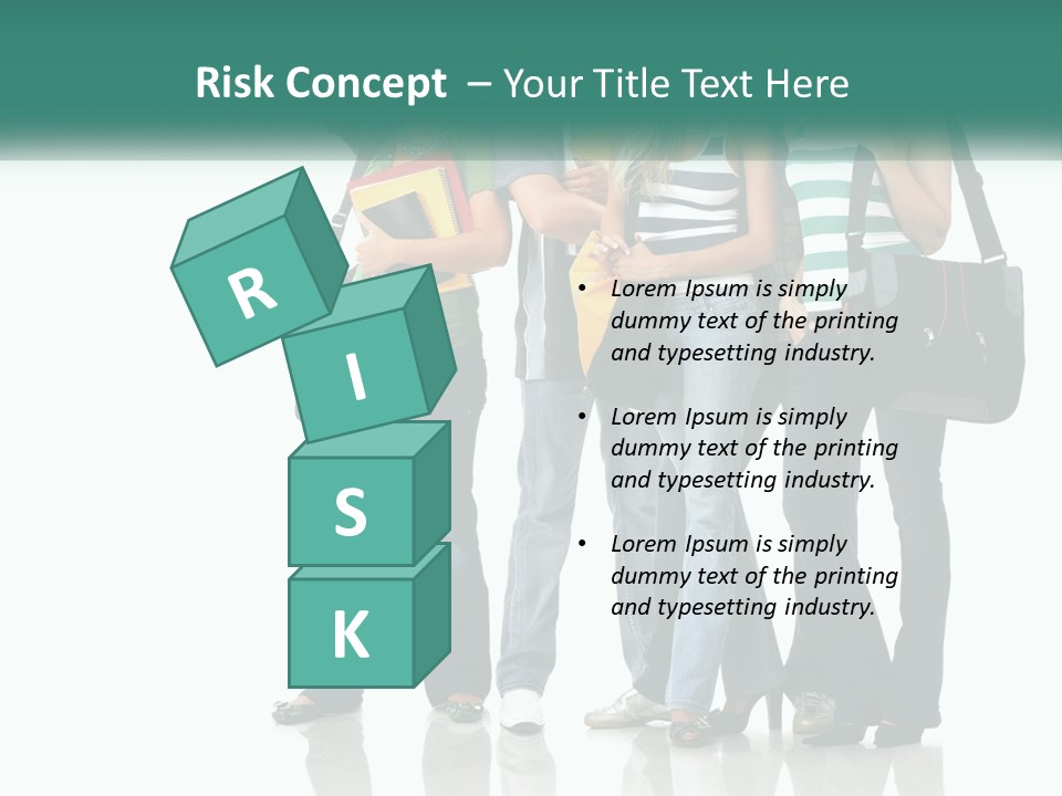 School Woman Book PowerPoint Template