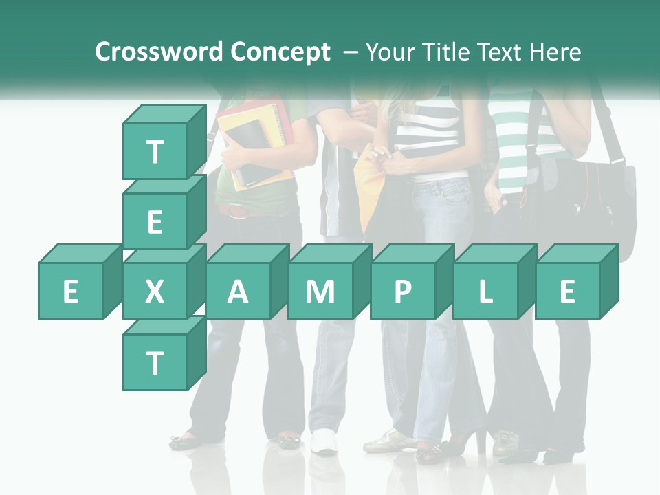 School Woman Book PowerPoint Template