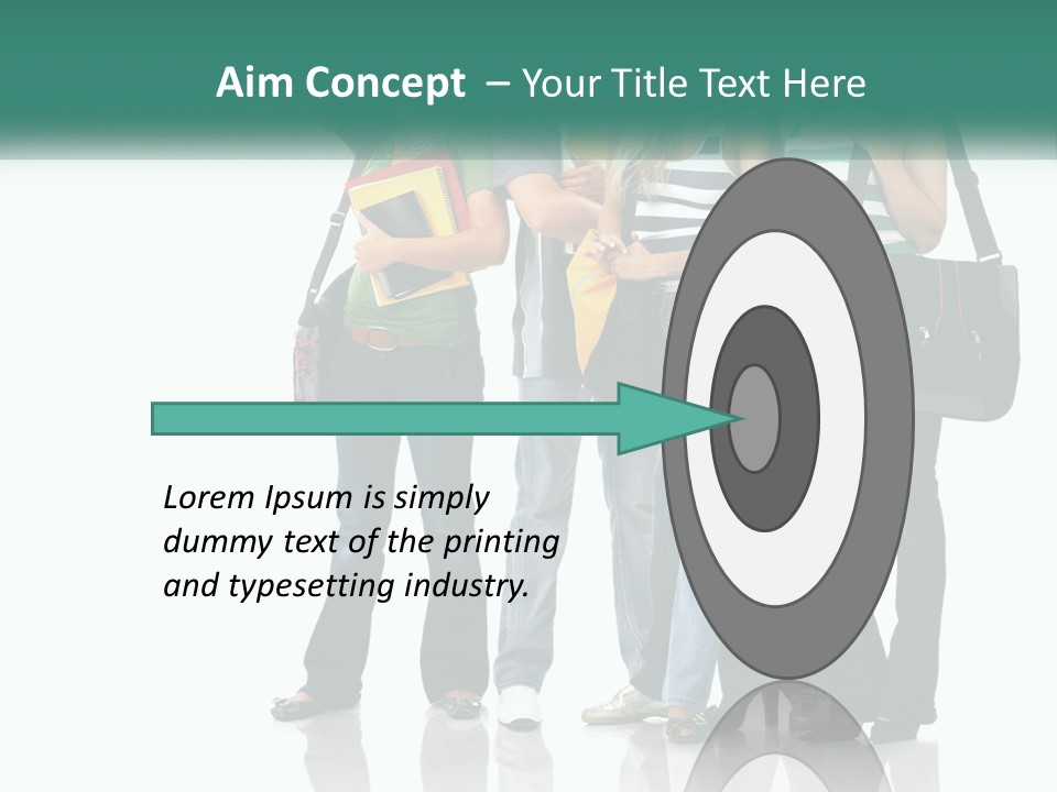 School Woman Book PowerPoint Template