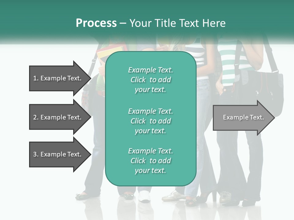 School Woman Book PowerPoint Template
