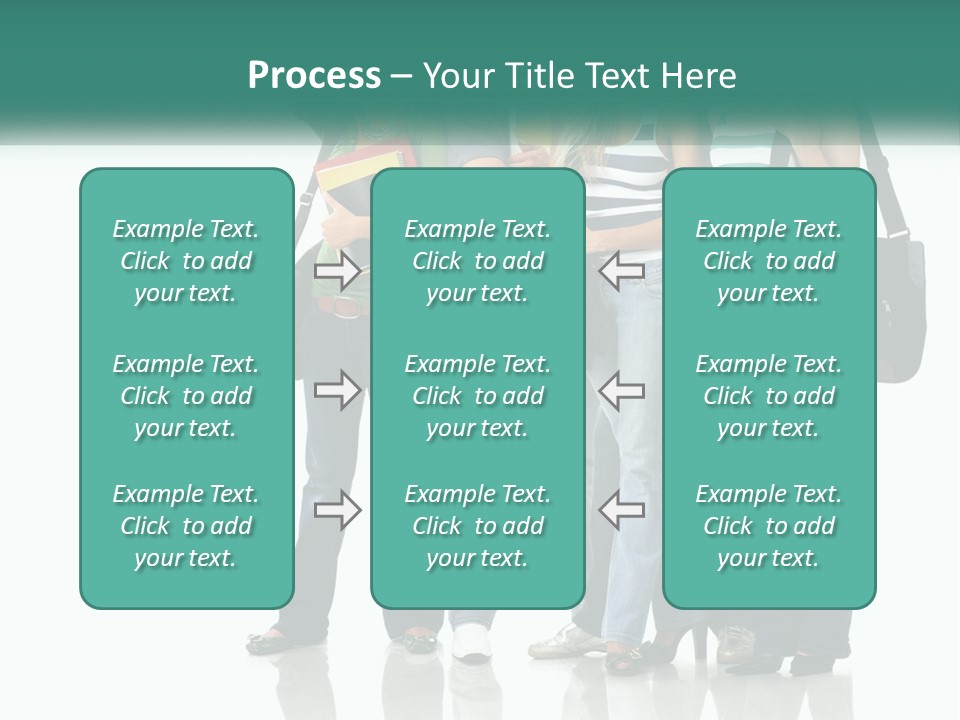 School Woman Book PowerPoint Template