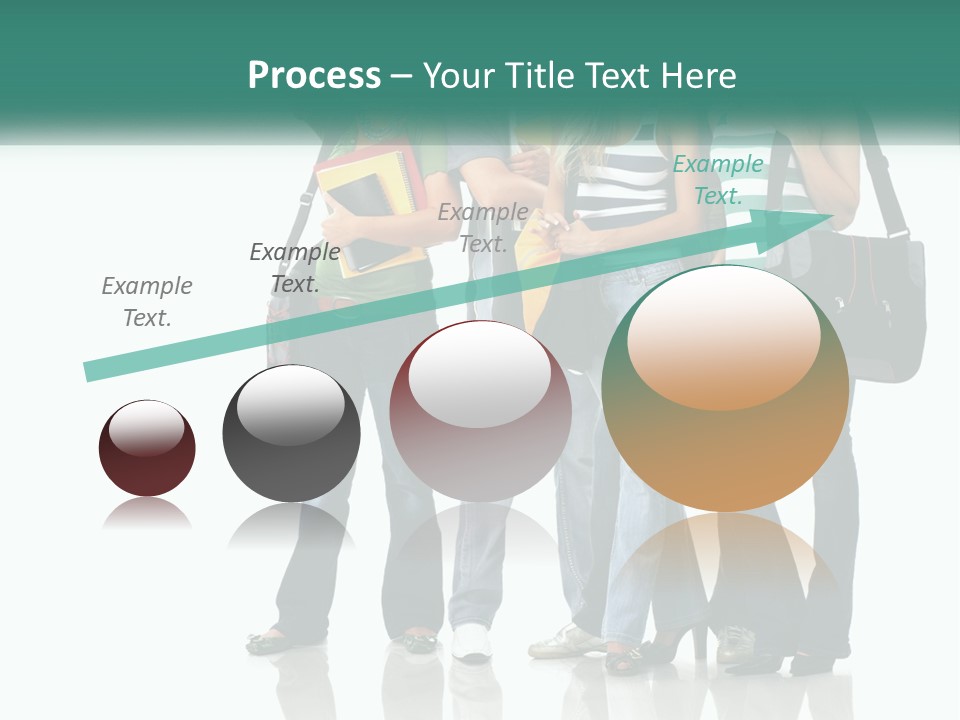 School Woman Book PowerPoint Template