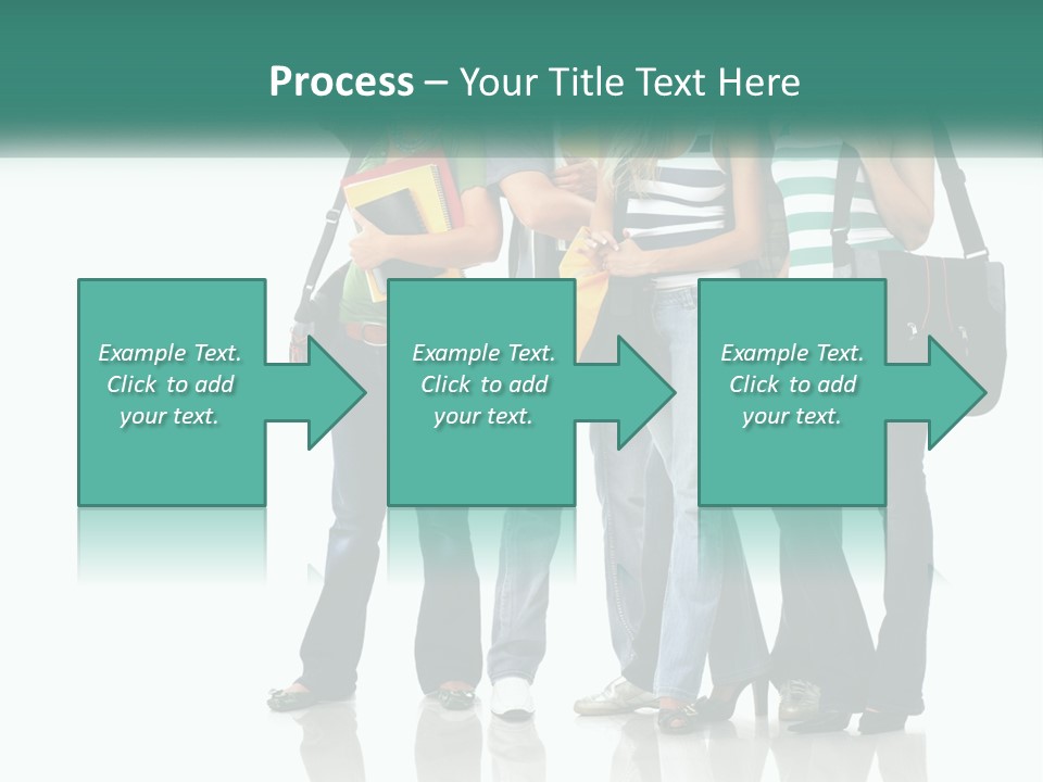 School Woman Book PowerPoint Template