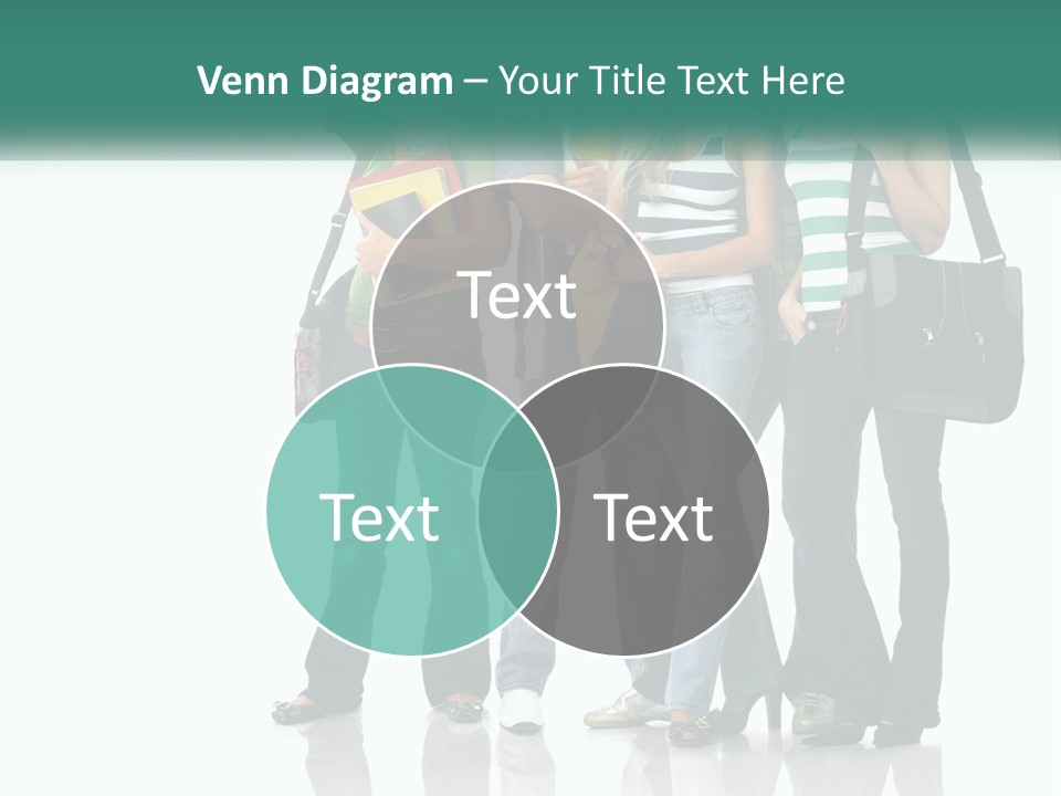 School Woman Book PowerPoint Template