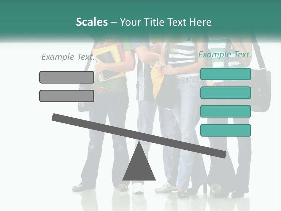 School Woman Book PowerPoint Template