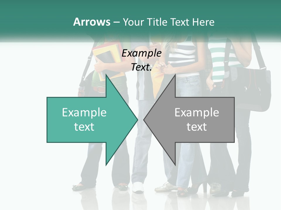 School Woman Book PowerPoint Template