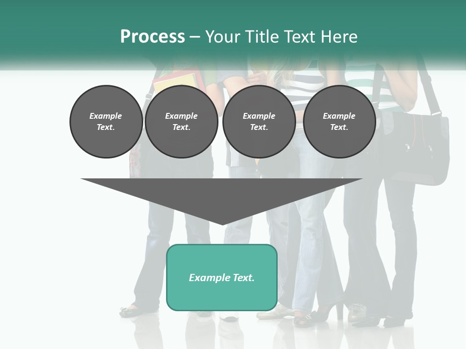 School Woman Book PowerPoint Template
