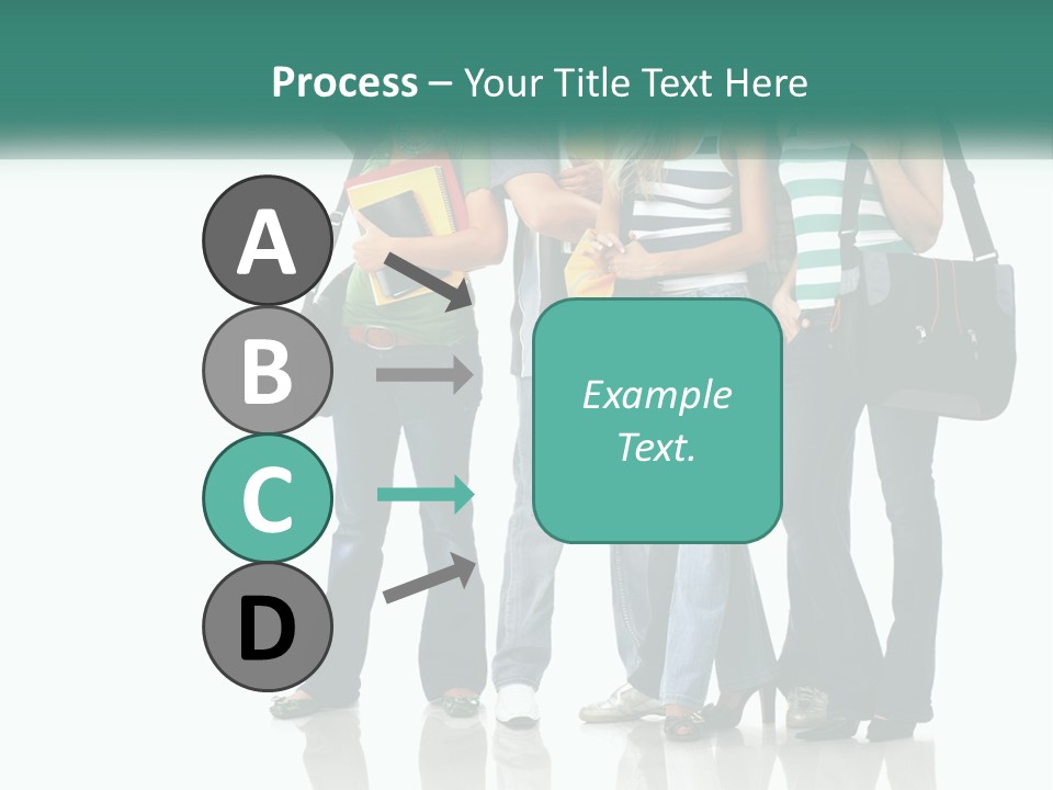 School Woman Book PowerPoint Template