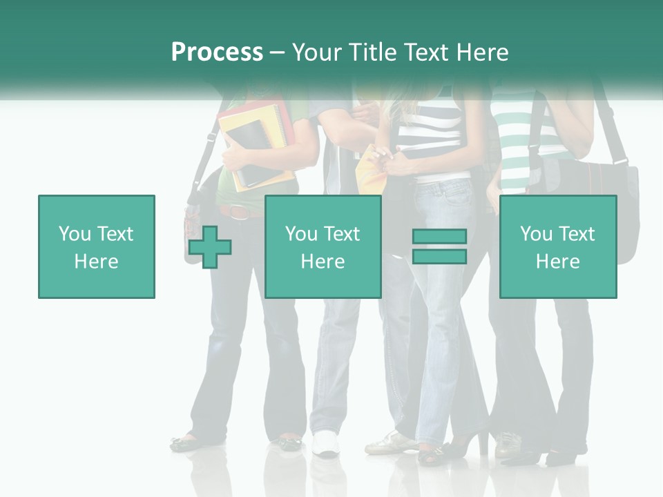 School Woman Book PowerPoint Template