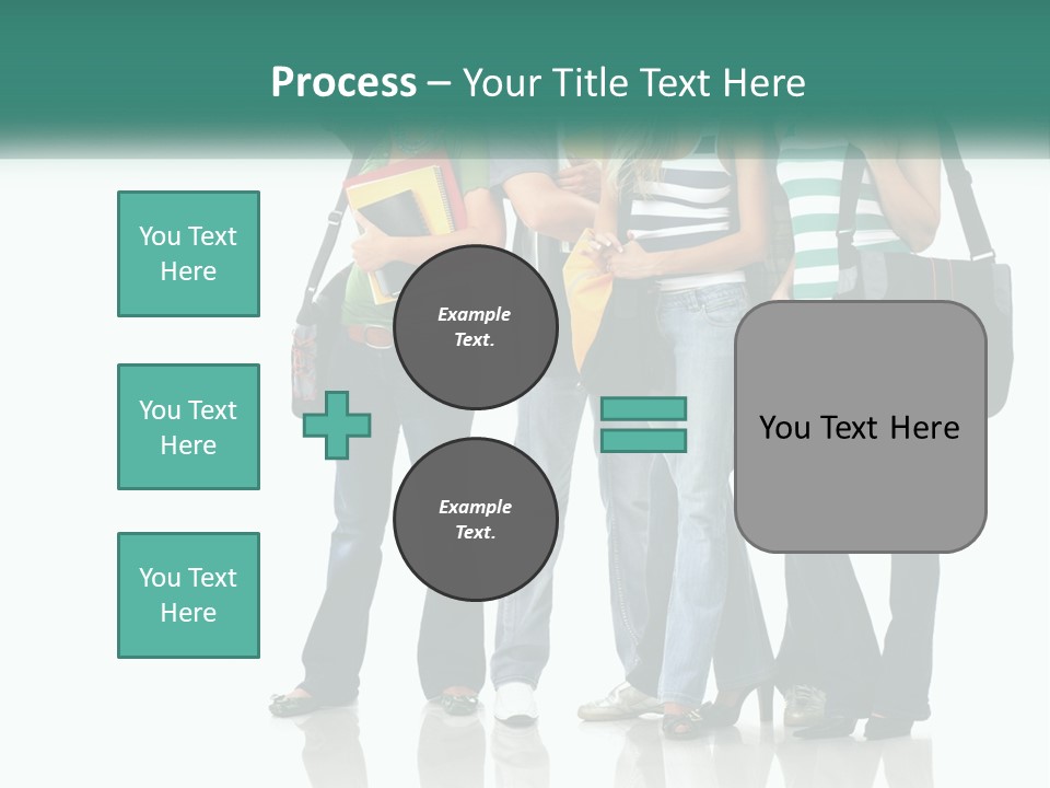 School Woman Book PowerPoint Template