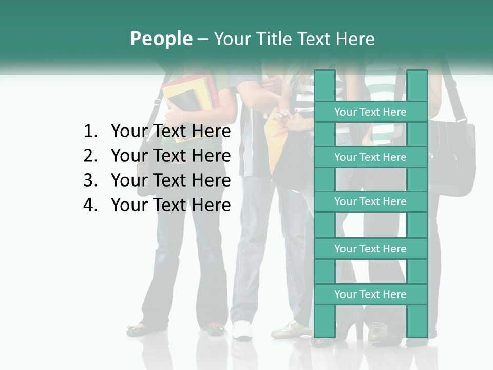 School Woman Book PowerPoint Template