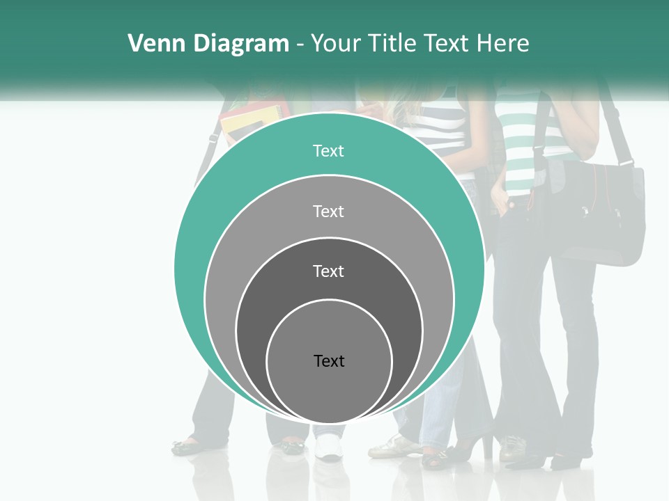 School Woman Book PowerPoint Template