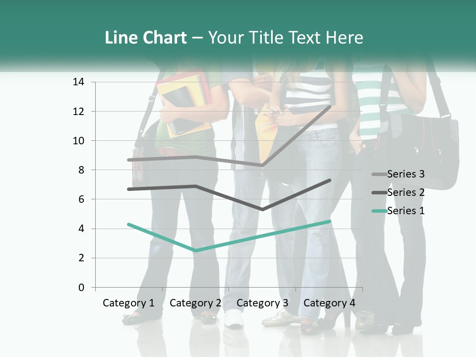 School Woman Book PowerPoint Template