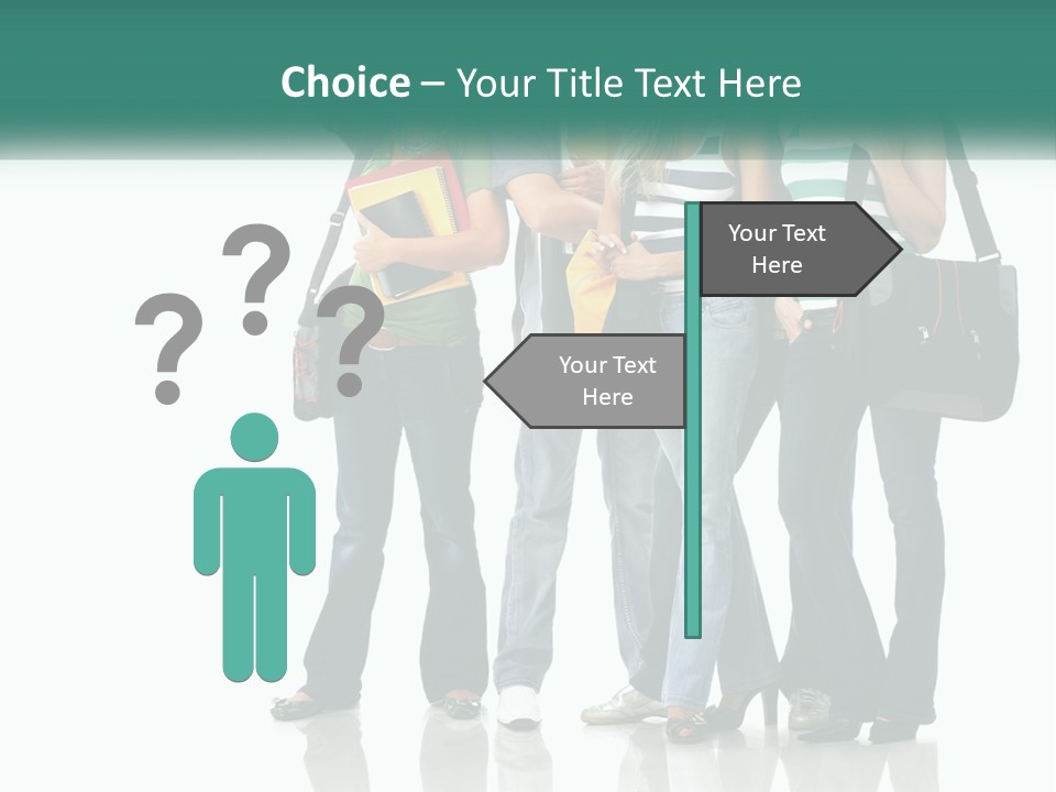 School Woman Book PowerPoint Template