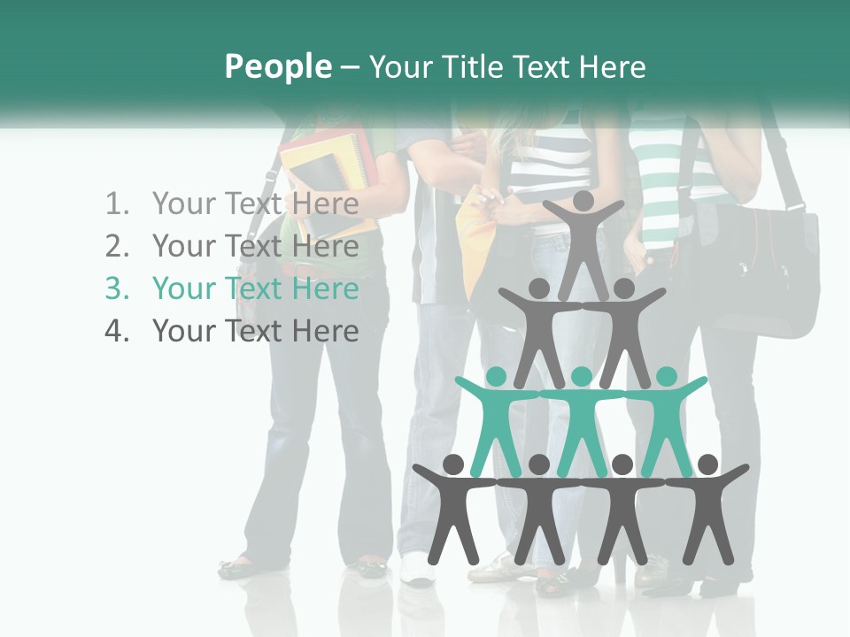 School Woman Book PowerPoint Template