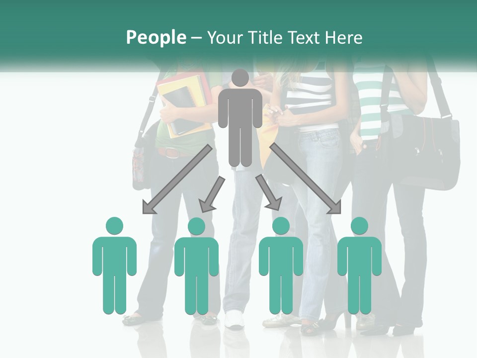 School Woman Book PowerPoint Template
