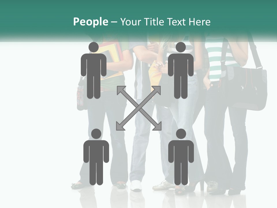 School Woman Book PowerPoint Template