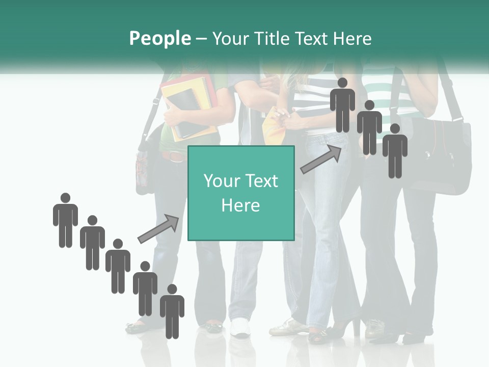 School Woman Book PowerPoint Template