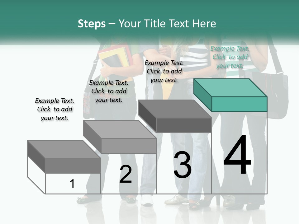 School Woman Book PowerPoint Template