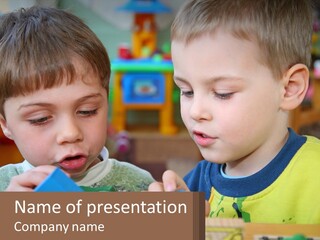 Preschool Fun Modeling PowerPoint Template