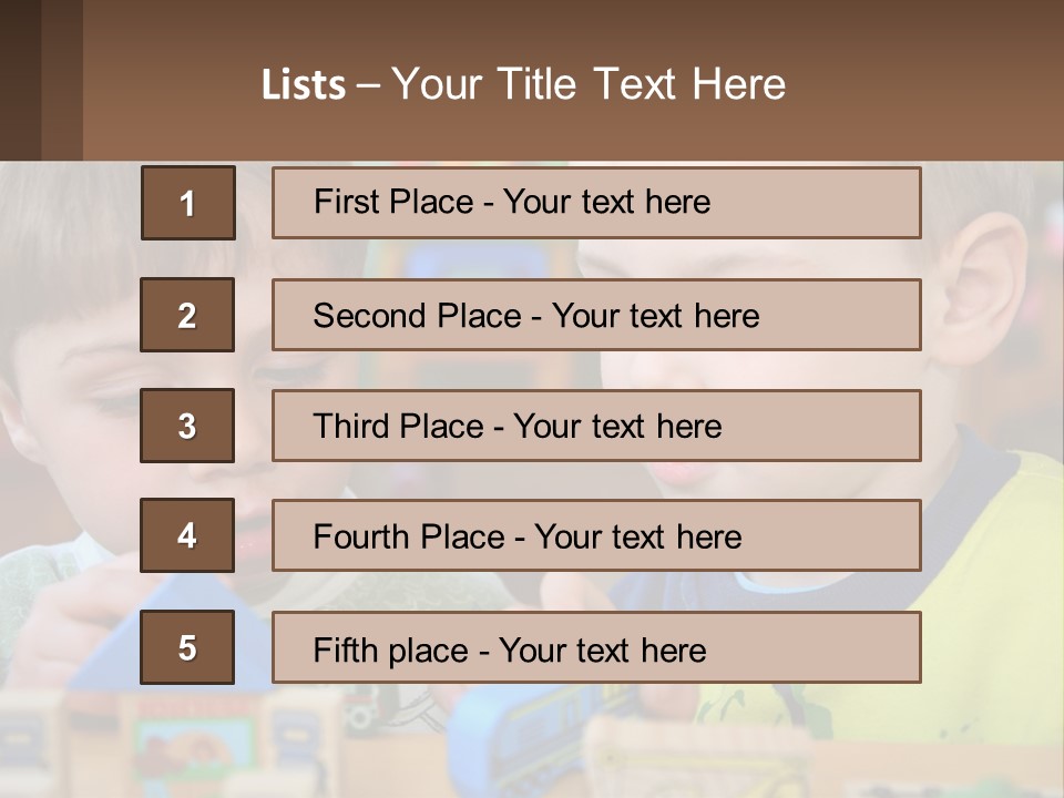 Preschool Fun Modeling PowerPoint Template
