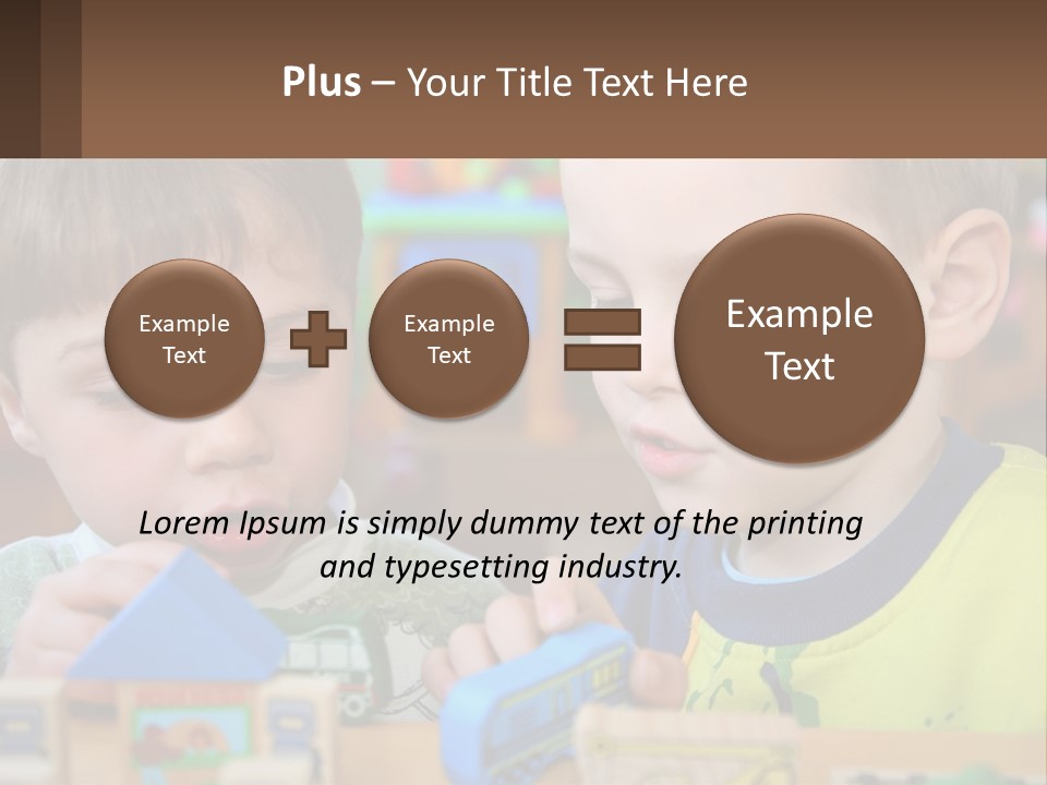 Preschool Fun Modeling PowerPoint Template