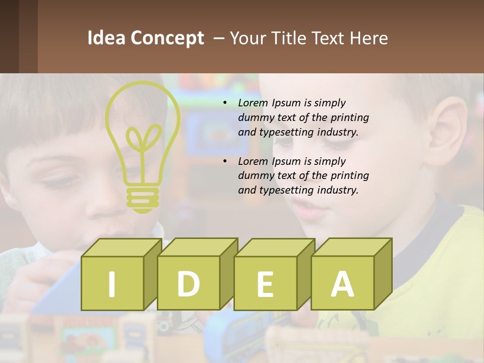 Preschool Fun Modeling PowerPoint Template